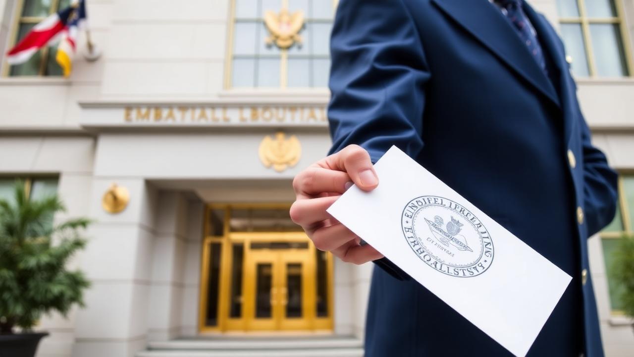 Consular Legalization (EN) — ภาพประกอบเชิงบรรณาธิการ photorealistic